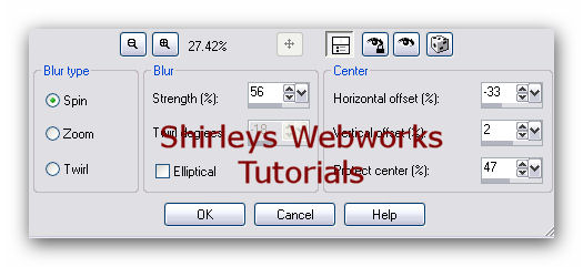 Spin, Str 56%, H -33, V 2, PC 47%